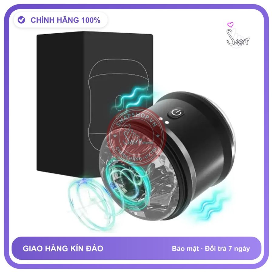 Cốc Tự Động Aircraft Cup 10 Tần Số Rung chính hãng - chất liệu an toàn cho da, dễ vệ sinh, êm ái khi dùng - giao hàng che tên kín đáo