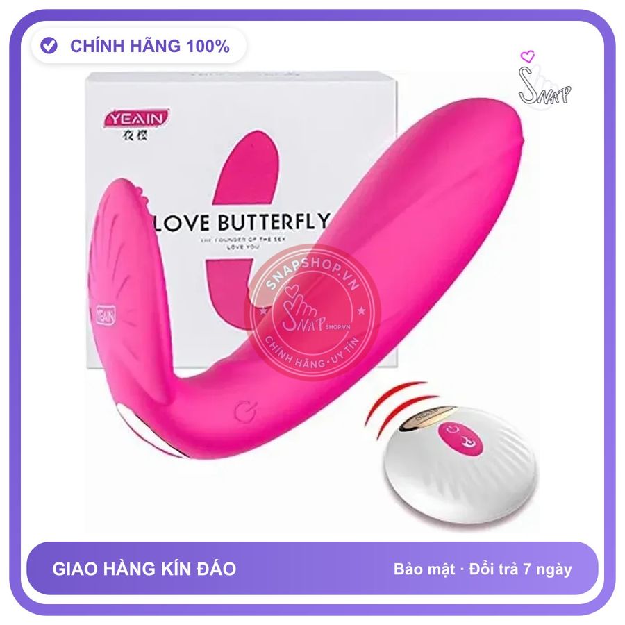 Trứng Rung Yeain Love Butterfly Điều Khiển Từ Xa Cực Vui chính hãng - silicone y tế, chất liệu an toàn cho da, dễ vệ sinh - giao hàng che tên kín đáo