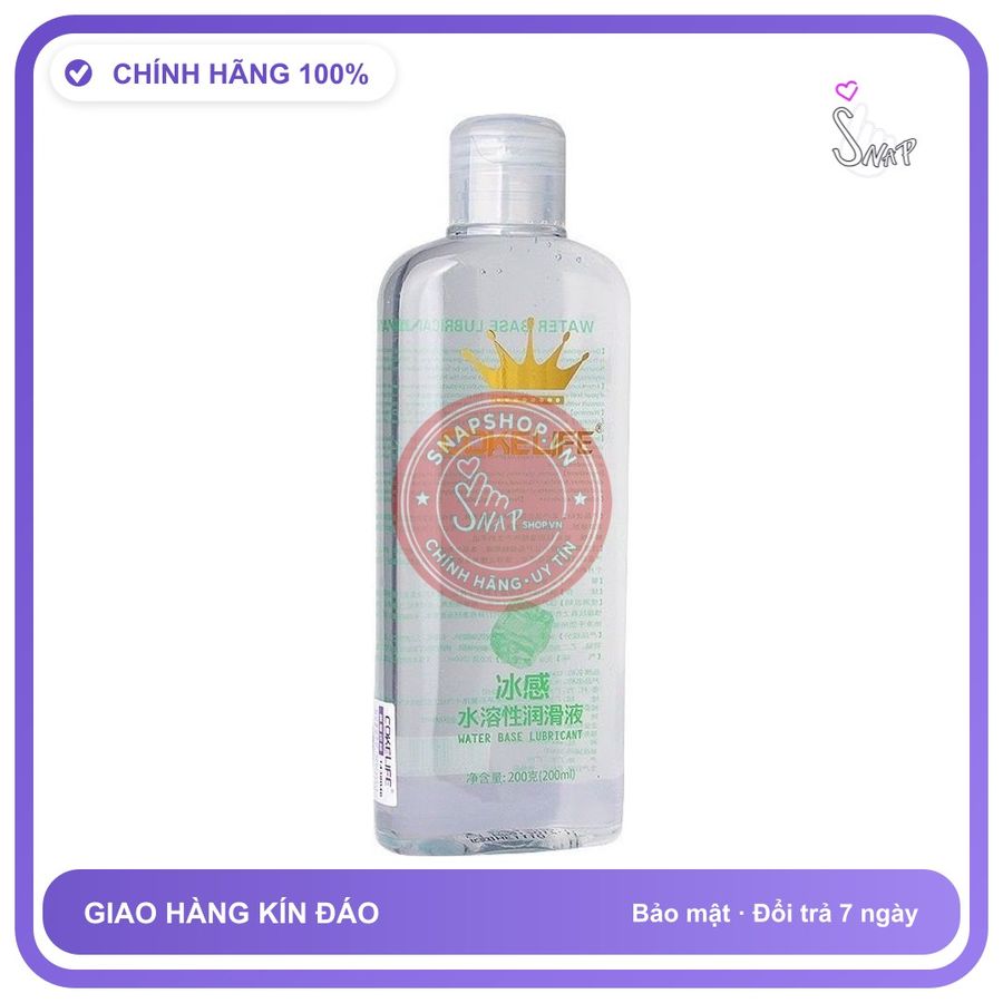 Gel Bôi Trơn CokeLife Spa 200ml chính hãng - gốc nước không dính rít, dung tích 200ml, dịu nhẹ an toàn cho da - giao hàng che tên kín đáo