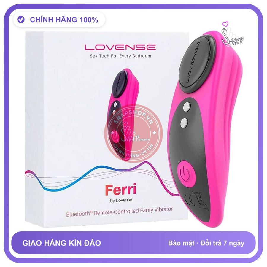 Lovense Ferri - Trứng Rung Gắn Quần Lót Điều chính hãng - chất vải mềm mát, đường may tỉ mỉ, tôn dáng quyến rũ - giao hàng che tên kín đáo