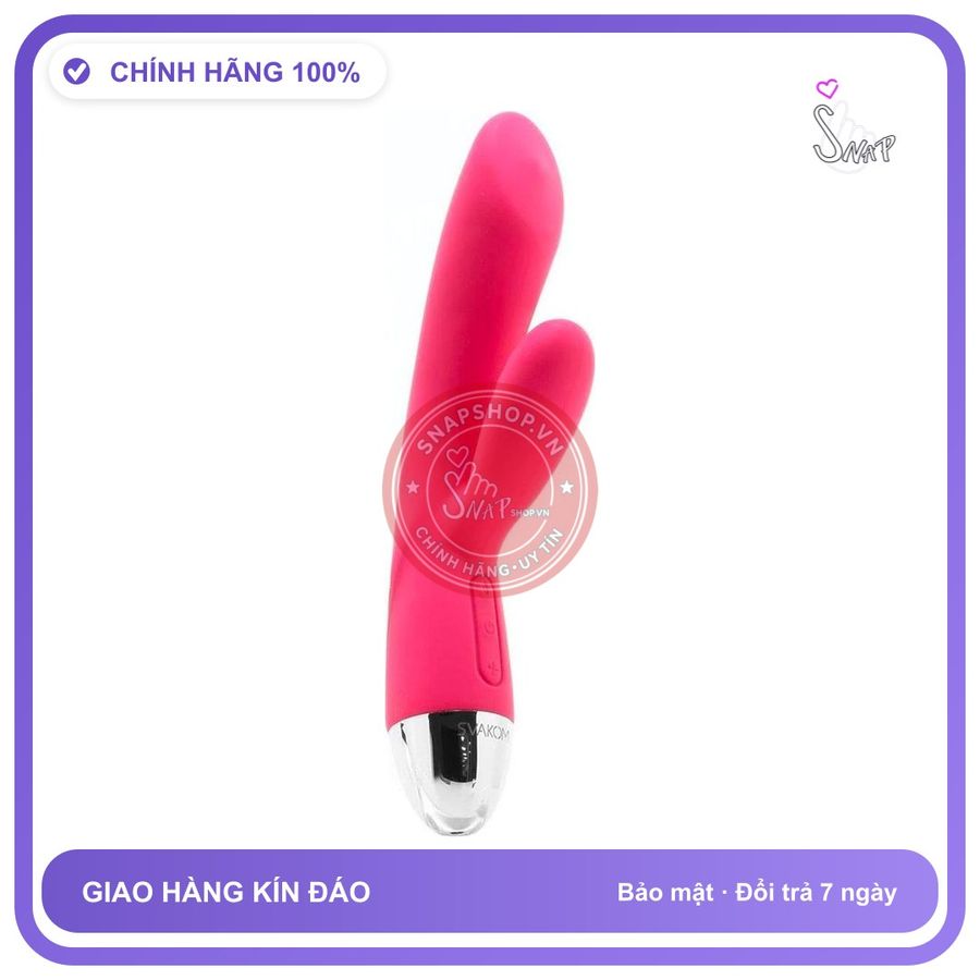 Svakom Trysta Dương Vật Giả Hai Nhánh Rung chính hãng - 7 chế độ rung, silicone cao cấp, chất liệu an toàn cho da - giao hàng che tên kín đáo