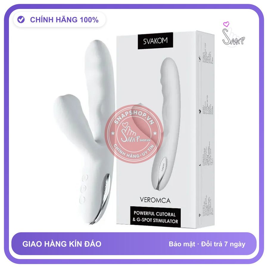 Dương Vật Giả rung nhấp chuyển động đẩy tới và lui Svakom Veromca chính hãng - 7 chế độ rung, sạc từ tính, rung nhấp chuyển động đẩy tới và lui tự động - giao hàng che tên kín đáo