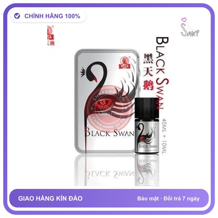 Popper Black Swan 40ml mê đắm cao cấp chính hãng - chai 40ml, hàng chuẩn nhập khẩu, nắp kín không bay hơi - giao hàng che tên kín đáo