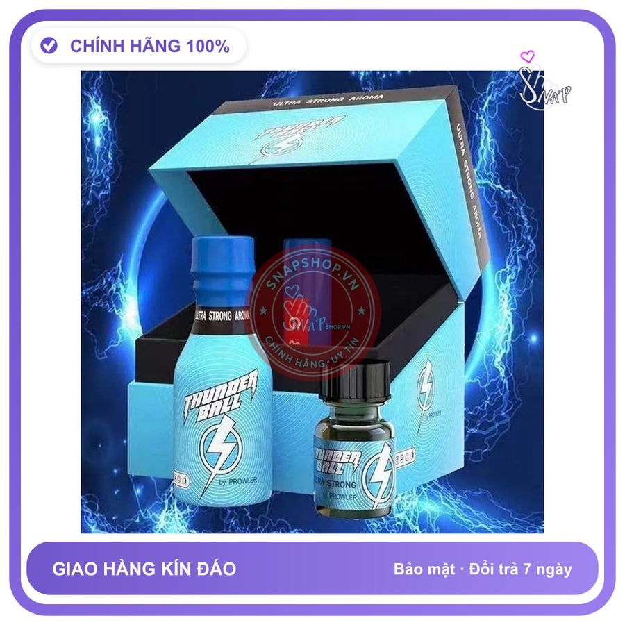 Popper 40ml Thunderball thế hệ 2021 chính hãng - chai 40ml, hàng chuẩn nhập khẩu, nắp kín không bay hơi - giao hàng che tên kín đáo