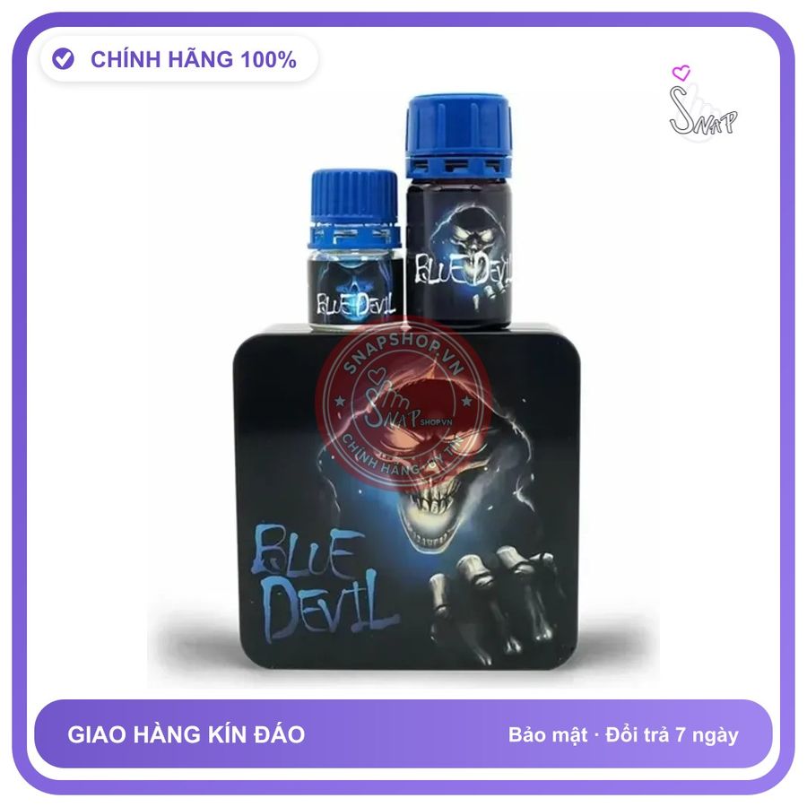 Combo Popper Blue Devil 60ml chính hãng - chai 40ml, hàng chuẩn nhập khẩu, nắp kín không bay hơi - giao hàng che tên kín đáo