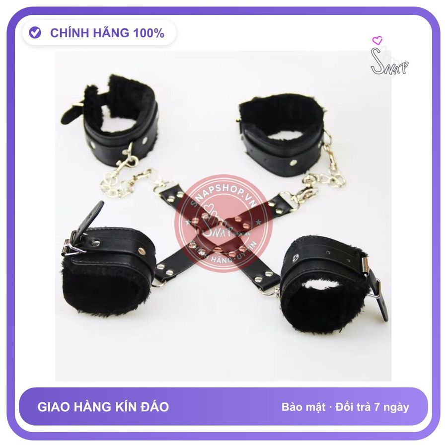 Dụng Cụ BDSM Trói Tay Chân Giúp Sub Hạnh Phúc Hơn chính hãng - chất liệu an toàn cho da, dễ vệ sinh, êm ái khi dùng - giao hàng che tên kín đáo