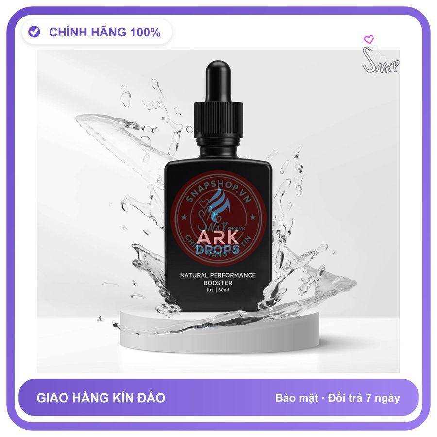 Tinh chất gia tăng cảm xúc Powgaman Ark Drops - Chai 30ml chính hãng - chất liệu an toàn cho da, dễ vệ sinh, êm ái khi dùng - giao hàng che tên kín đáo