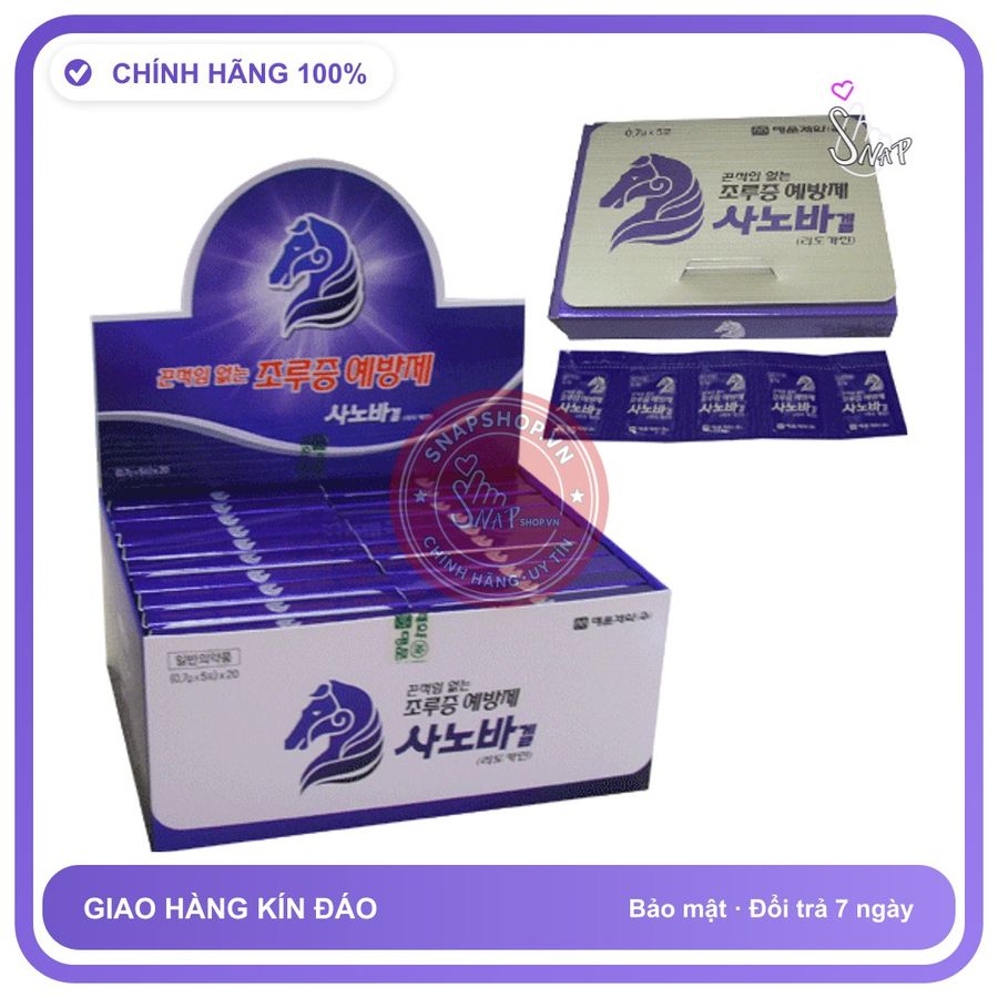 Gel Sanoba Kéo Dài Thời Gian - Nhập Khẩu Hàn Quốc chính hãng - 66g, thấm nhanh không nhờn rít, dùng trước khi quan hệ - giao hàng che tên kín đáo