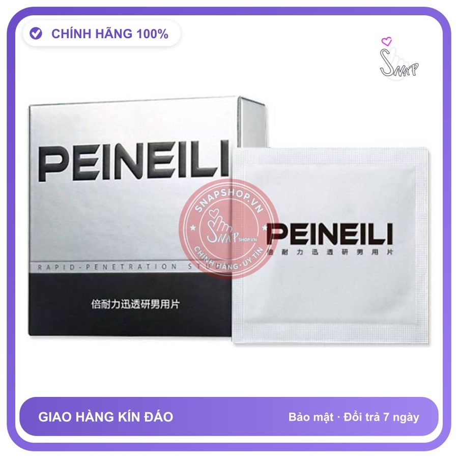 Khăn lau Peineili Kéo Dài Thời Gian Nam Giới Hộp 12 Cái chính hãng - thấm nhanh không nhờn rít, dùng trước khi quan hệ, nhỏ gọn dễ mang theo - giao hàng che tên kín đáo