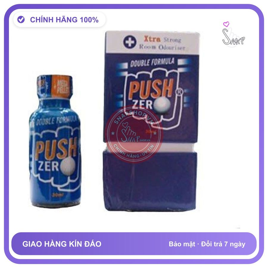 Popper Push Zero 30ml Chính Hãng - chai 30ml, hàng chuẩn nhập khẩu, nắp kín không bay hơi - giao hàng che tên kín đáo