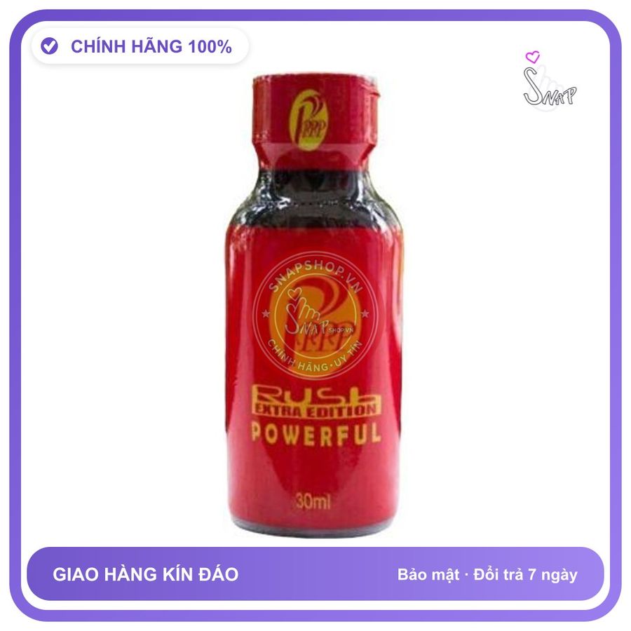 Popper PPPP Đỏ 30ml Chính Hãng Nhật - chai 30ml, hàng chuẩn nhập khẩu, nắp kín không bay hơi - giao hàng che tên kín đáo