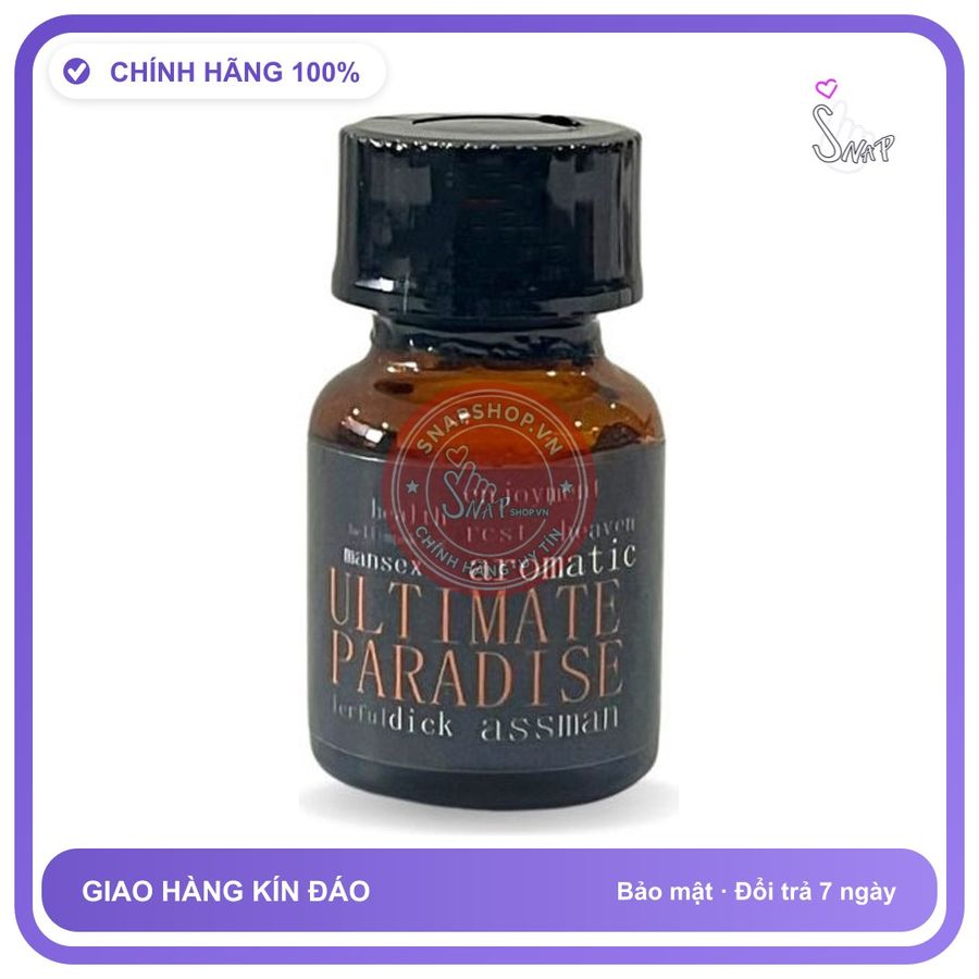Popper Ultimate Paradise Cực Mạnh Siêu Phê 10ml chính hãng - chai 10ml, dòng mạnh, hàng chuẩn nhập khẩu - giao hàng che tên kín đáo