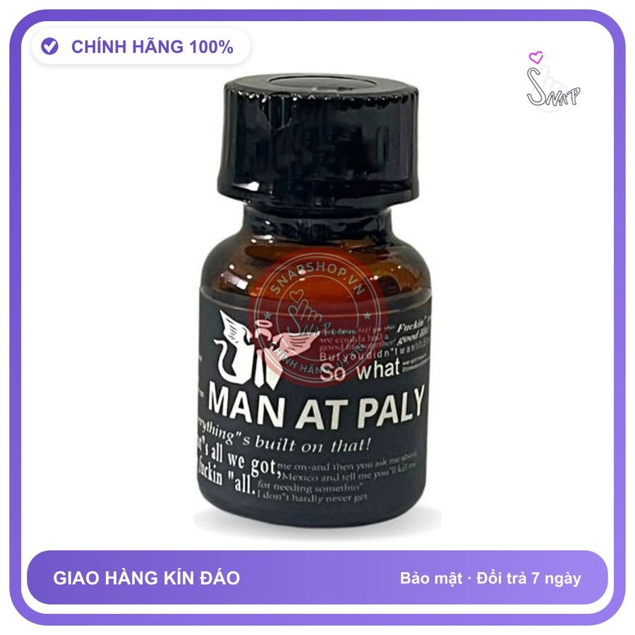 Popper Man At Paly 10ml Siêu Mạnh Cho Bot chính hãng - chai 10ml, hương dịu không nồng, hàng chuẩn nhập khẩu - giao hàng che tên kín đáo