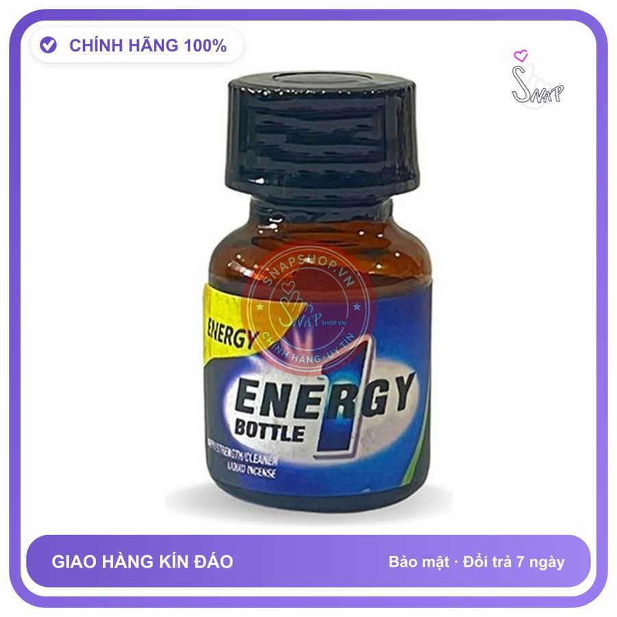 Popper Energy Number 1 Cực Mạnh Cho Bot 10ml chính hãng - chai 10ml, dòng mạnh, hàng chuẩn nhập khẩu - giao hàng che tên kín đáo