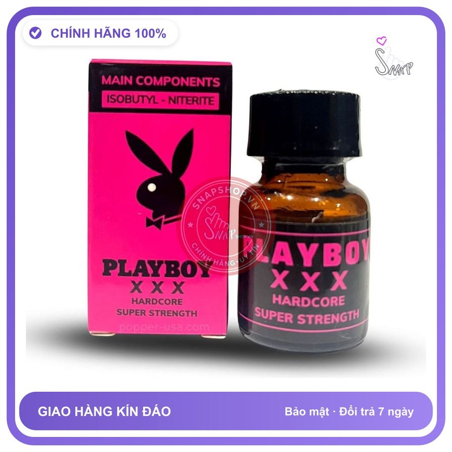 Popper Playboy XXX 10ml Mới Xuất Hiện Trên Thị Trường chính hãng - chai 10ml, hương dịu không nồng, hàng chuẩn nhập khẩu - giao hàng che tên kín đáo