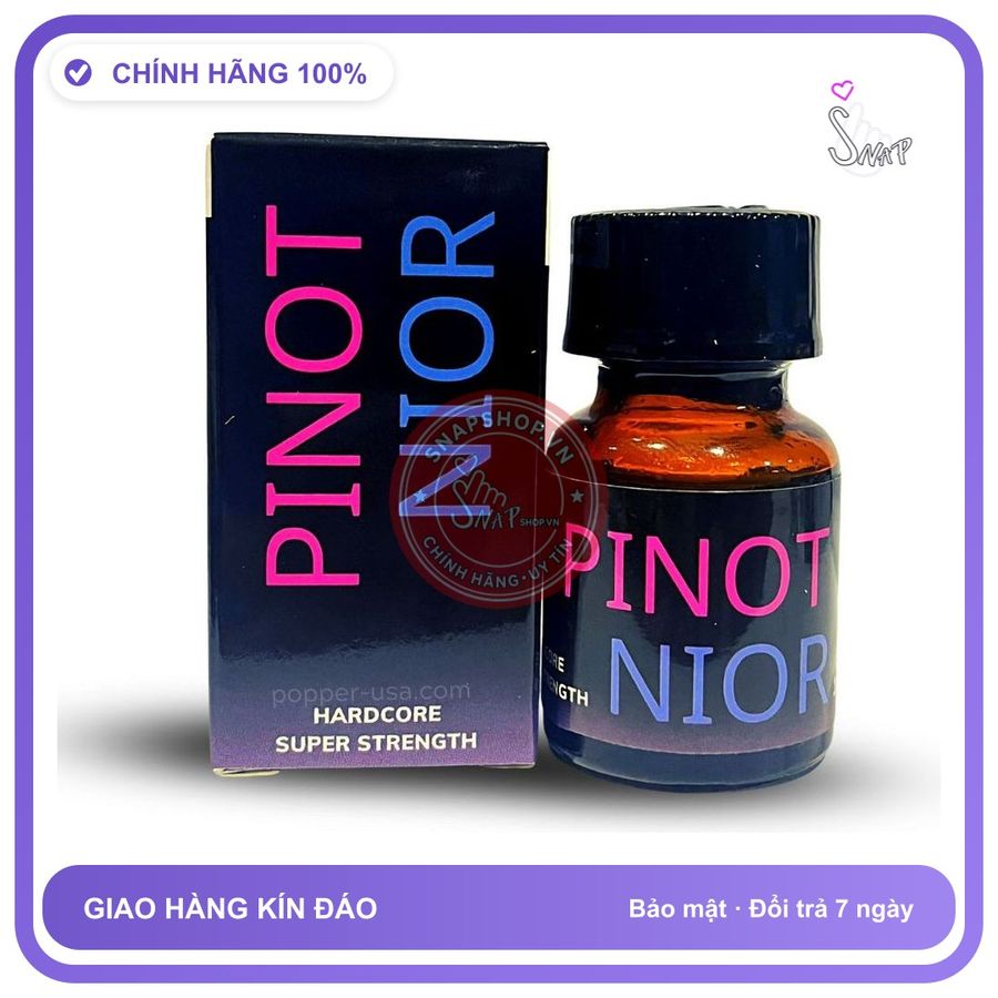 Popper Pinot Nior Mạnh Mẽ Cuồng Nhiệt 10ml – Mẫu mới chính hãng - chai 10ml, hương dịu không nồng, hàng chuẩn nhập khẩu - giao hàng che tên kín đáo