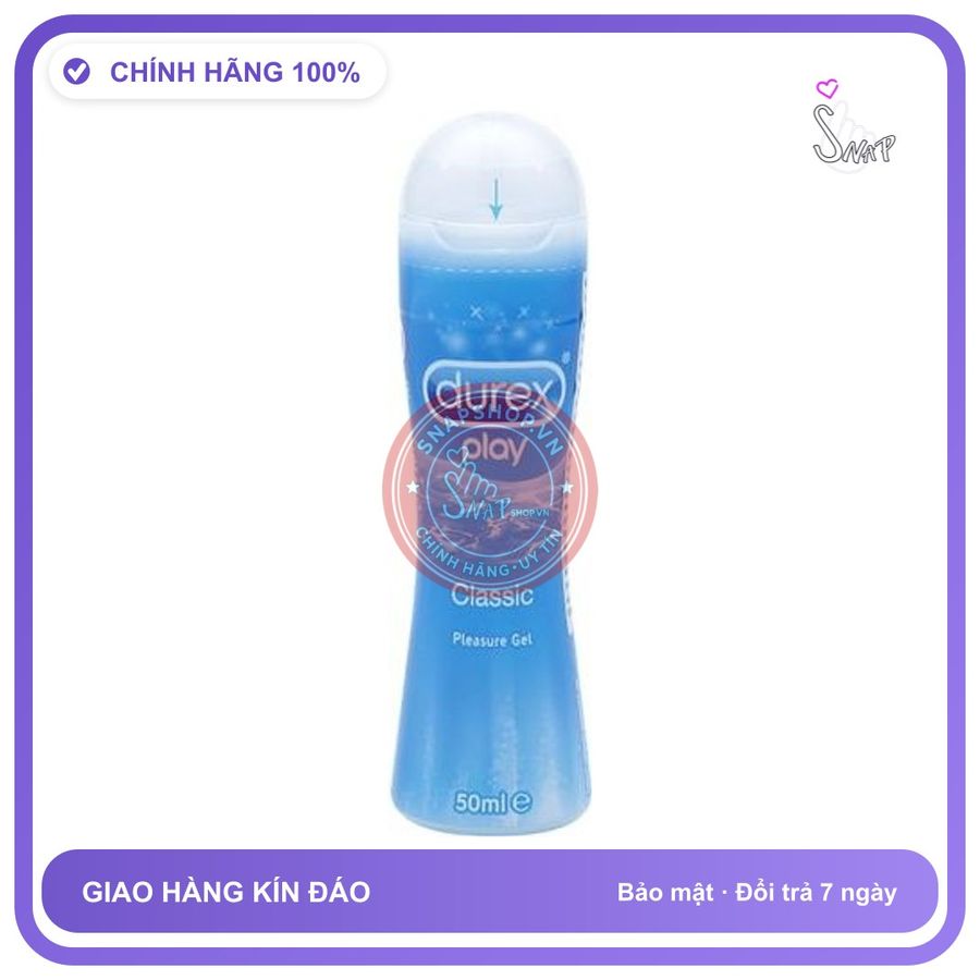 Gel Bôi Trơn Durex Play Classic 50ml chính hãng - dung tích 50ml, dịu nhẹ an toàn cho da, dễ rửa sạch - giao hàng che tên kín đáo