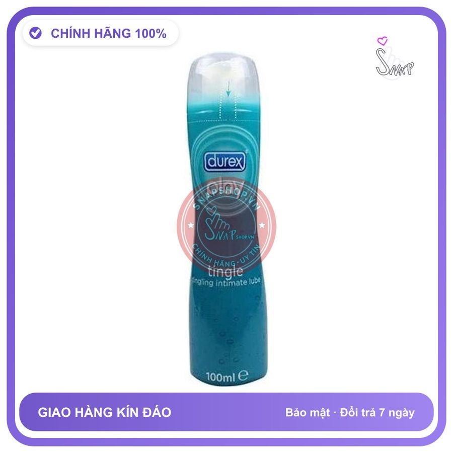 Gel Bôi Trơn Durex Play Tingle Đem Lại Cảm chính hãng - dung tích 100ml, dùng được cho hậu môn, dịu nhẹ an toàn - giao hàng che tên kín đáo