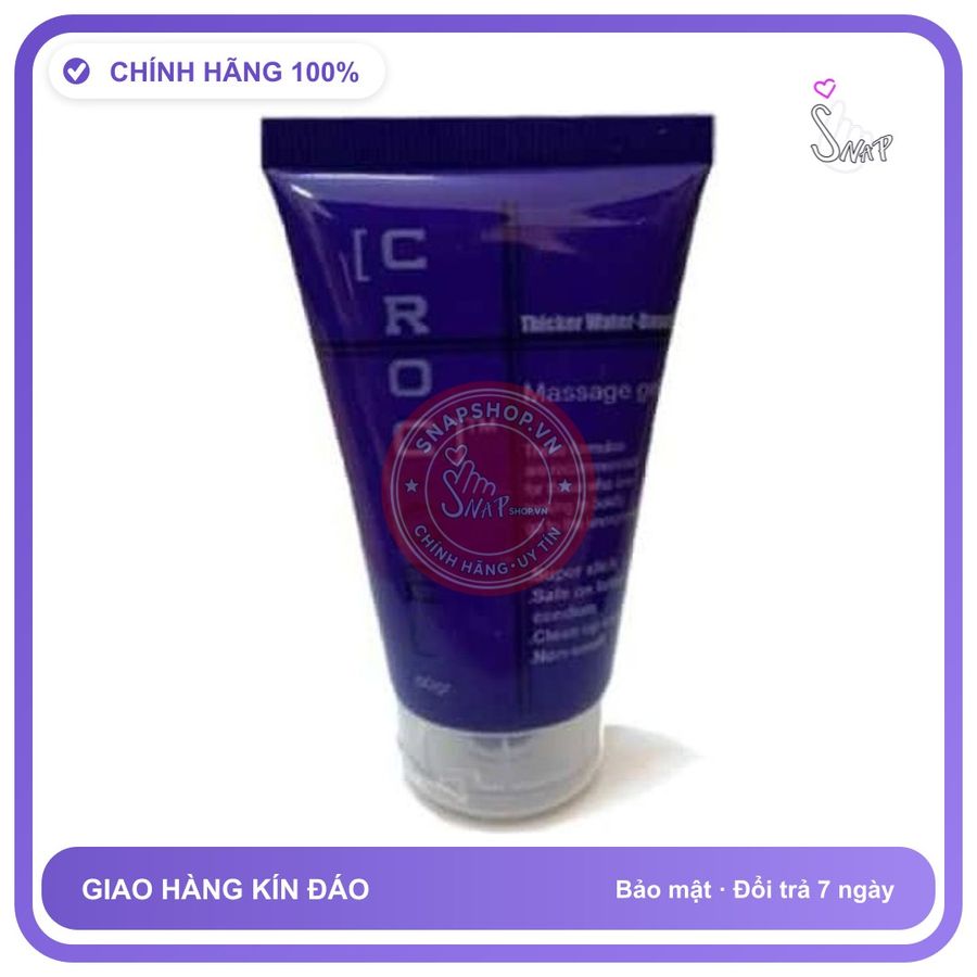 Gel Bôi Trơn Croc 60ml chính hãng - gốc nước không dính rít, dung tích 60ml, dịu nhẹ an toàn cho da - giao hàng che tên kín đáo
