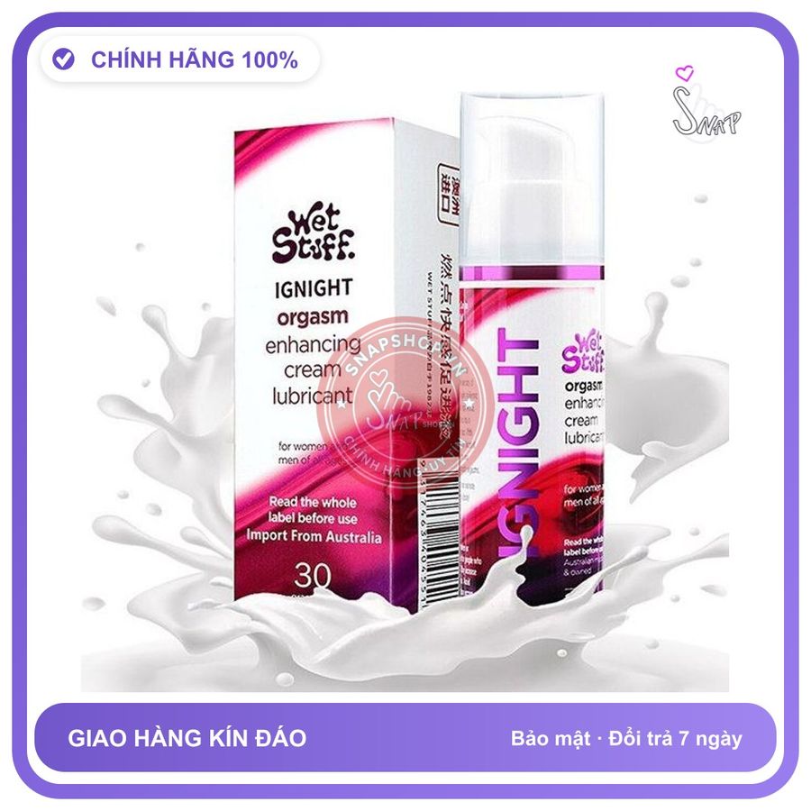 Gel Bôi Trơn Tăng Khoái Cảm IGNIGHT - 30g chính hãng - dịu nhẹ an toàn cho da, dễ rửa sạch, dùng được cho mọi loại da - giao hàng che tên kín đáo
