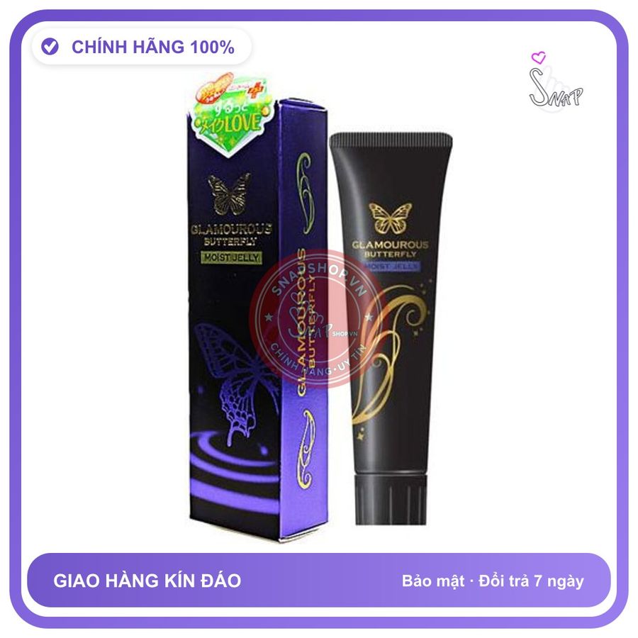 Gel Bôi Trơn Cao Cấp Jex Glamourous Butterfly Moist Nhật chính hãng - gốc nước không dính rít, dịu nhẹ an toàn cho da, dễ rửa sạch - giao hàng che tên kín đáo