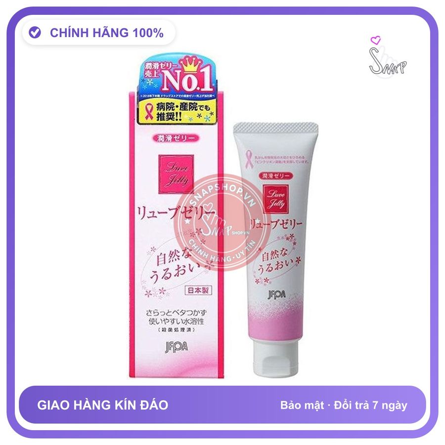 Gel Bôi Trơn Cao Cấp Nhật Bản Jex Luve Jelly chính hãng - dịu nhẹ an toàn cho da, dễ rửa sạch, dùng được cho mọi loại da - giao hàng che tên kín đáo