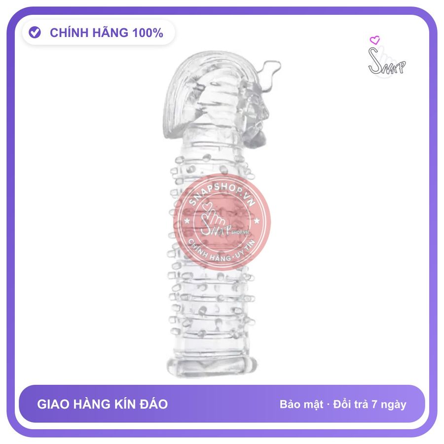 Bao Cao Su Đôn Dên Tăng Kích Thước Baile Pharaon chính hãng - có gai nổi, hộp 1 cái, có hương thơm - giao hàng che tên kín đáo