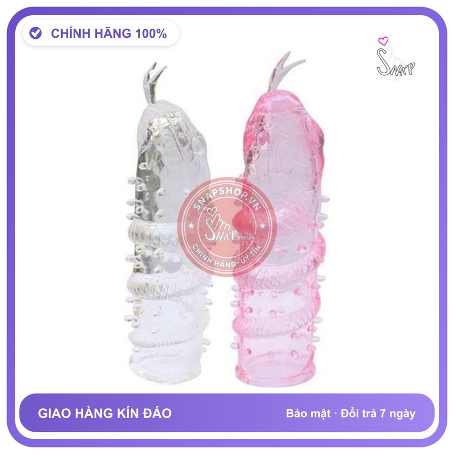 Bao Cao Su Đôn Dên Tăng Kích Thước Baile Mãng Xà chính hãng - hộp 1 cái, có hương thơm, ôm sát cảm giác thật - giao hàng che tên kín đáo
