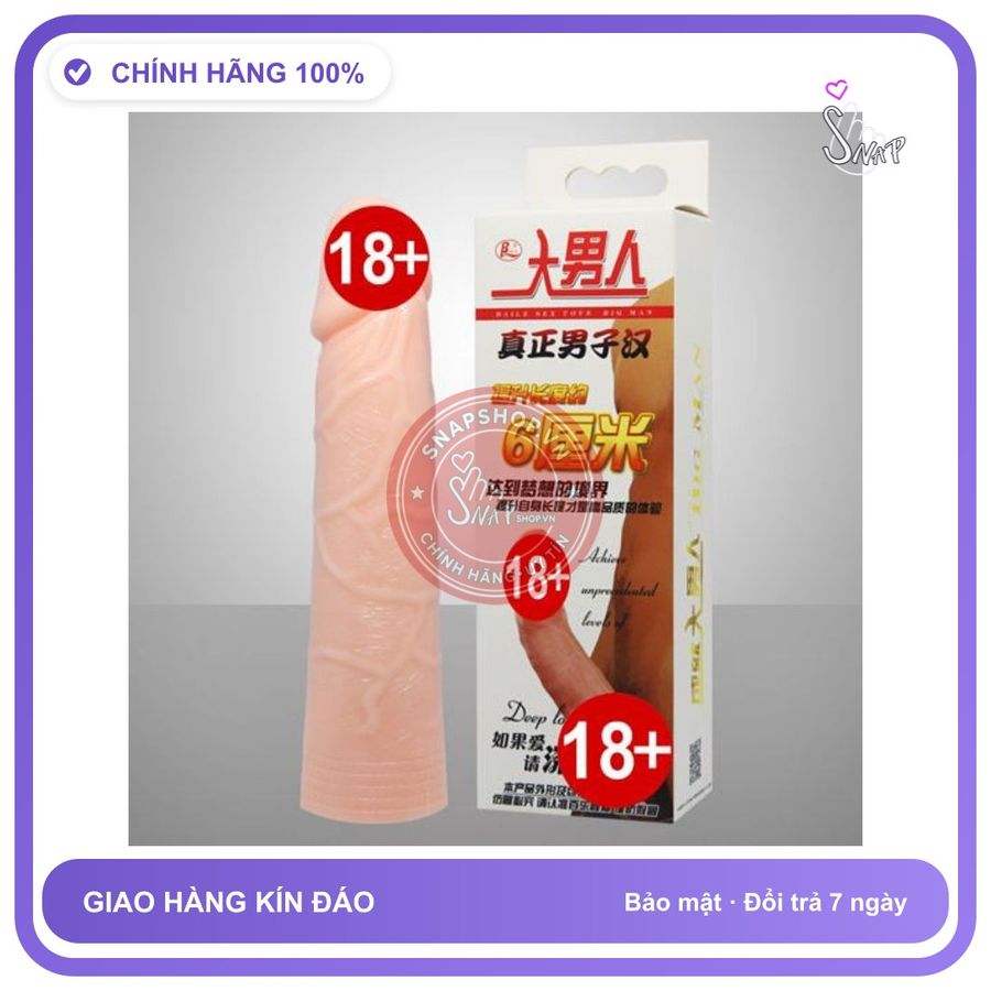 Bao Cao Su Đôn Dên LyBaile Màu Da Dài Thêm 6cm chính hãng - có gai nổi, có hương thơm, ôm sát cảm giác thật - giao hàng che tên kín đáo