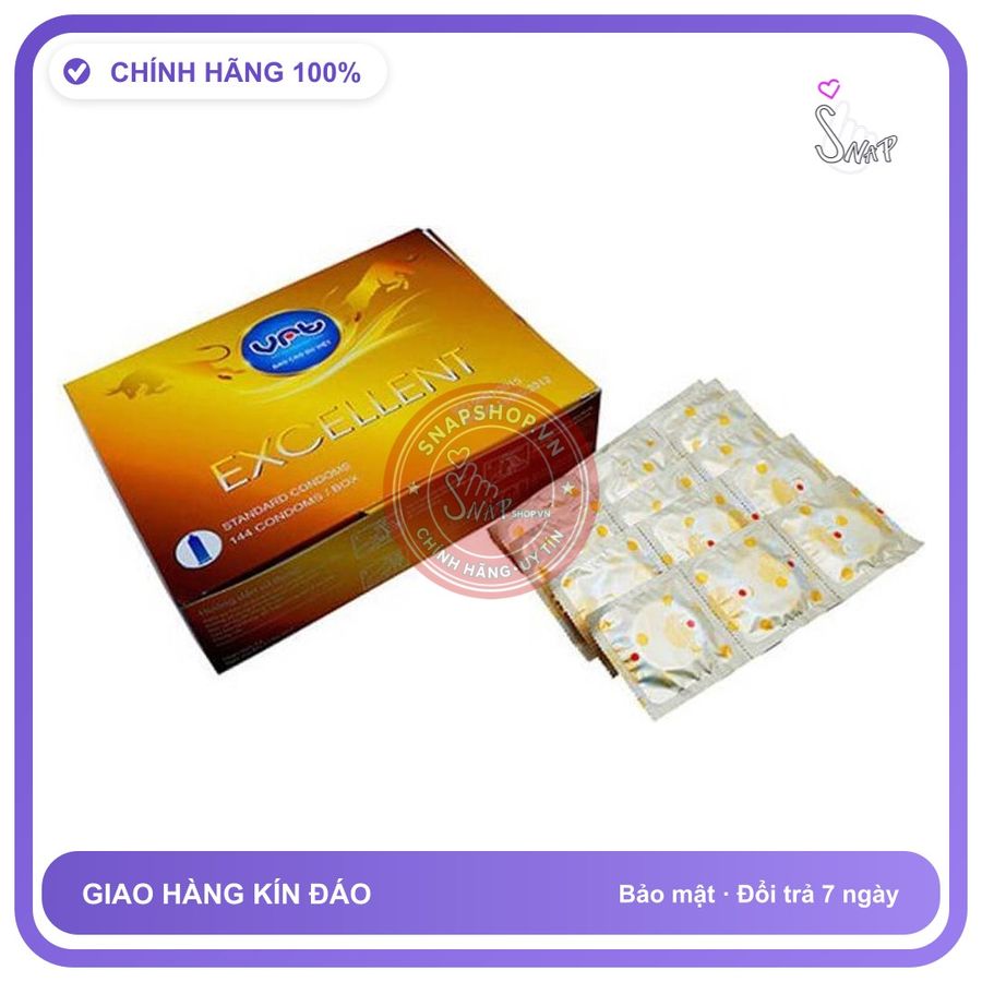 Bao Cao Su VRT Hộp 144 Cái chính hãng - ôm sát cảm giác thật, chất liệu latex an toàn, hàng nhập khẩu - giao hàng che tên kín đáo