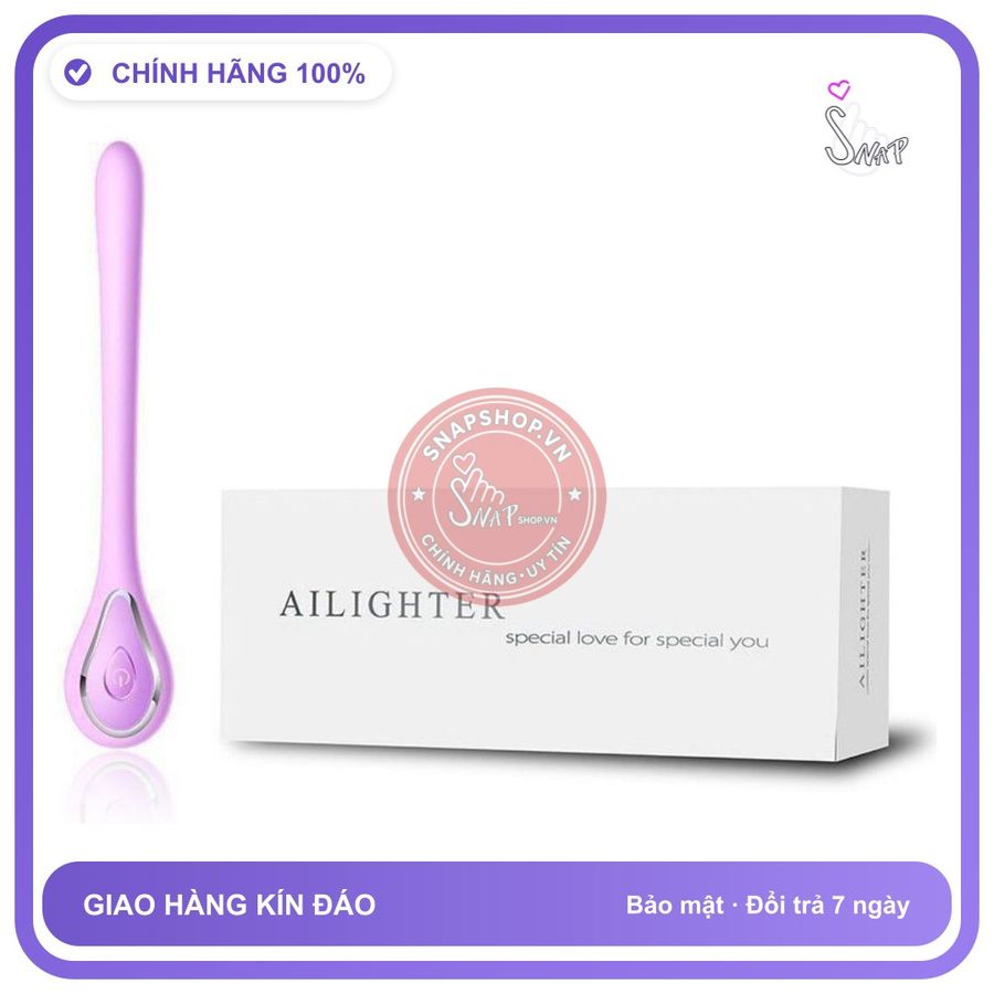 Que Rung Cao Cấp AiLighter chính hãng - sạc USB, silicone mềm mại, chất liệu an toàn cho da - giao hàng che tên kín đáo