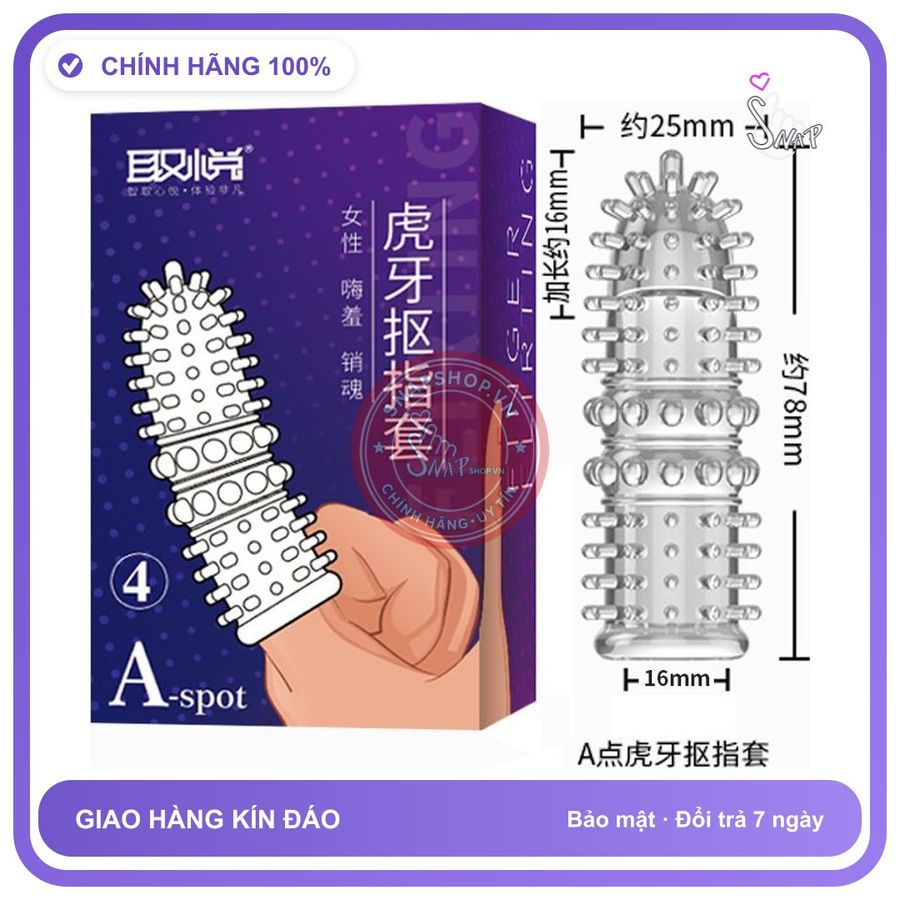 Bao Cao Su Đôn Dên Ngón Tay Lala (Mẫu Số 5) chính hãng - ôm sát cảm giác thật, chất liệu latex an toàn, hàng nhập khẩu - giao hàng che tên kín đáo