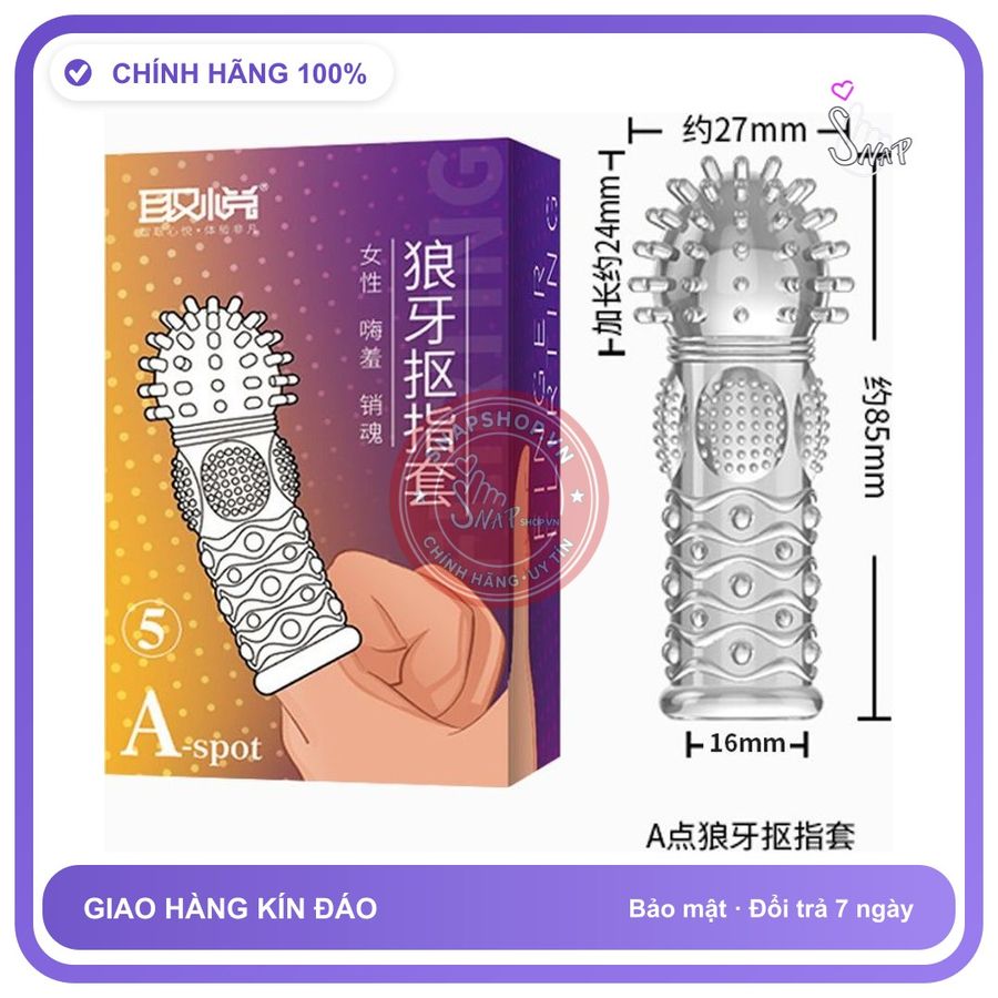 Bao Cao Su Đôn Dên Ngón Tay Lala (Mẫu Số 4) chính hãng - ôm sát cảm giác thật, chất liệu latex an toàn, hàng nhập khẩu - giao hàng che tên kín đáo