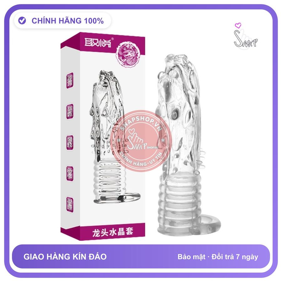 Bao Cao Su Đôn Dên Aichao Cao Cấp Hình Đầu Rồng chính hãng - ôm sát cảm giác thật, chất liệu latex an toàn, hàng nhập khẩu - giao hàng che tên kín đáo