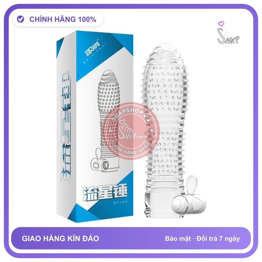 Bao Cao Su Đôn Dên Cao Cấp Aichao Rung chính hãng - ôm sát cảm giác thật, chất liệu latex an toàn, hàng nhập khẩu - giao hàng che tên kín đáo