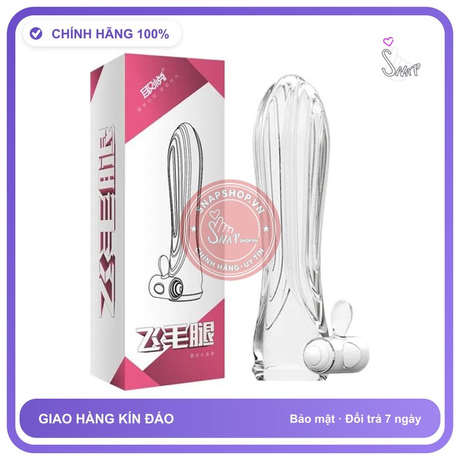 Bao Cao Su Đôn Dên Cao Cấp Aichao Rung chính hãng - ôm sát cảm giác thật, chất liệu latex an toàn, hàng nhập khẩu - giao hàng che tên kín hàng có sẵn