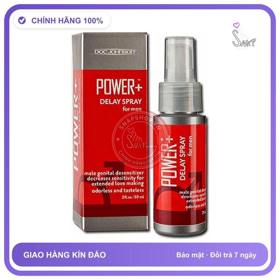 Chai Xịt USA Power Delay Spray - Kéo Dài 59ml chính hãng - kéo dài thời gian, thấm nhanh không nhờn rít, dùng trước khi quan hệ - giao hàng che tên kín đáo