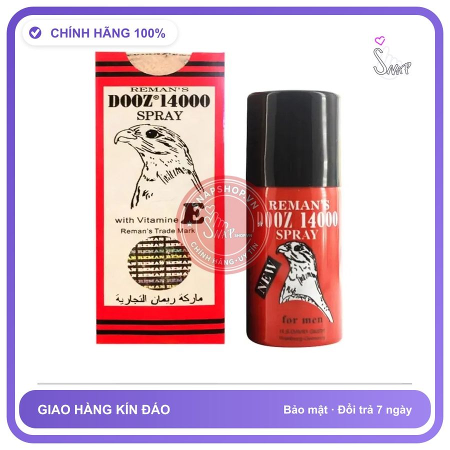 Chai Xịt Đức Reman s Dooz 14000 - Kéo 45ml chính hãng - kéo dài thời gian, thấm nhanh không nhờn rít, dùng trước khi quan hệ - giao hàng che tên kín đáo
