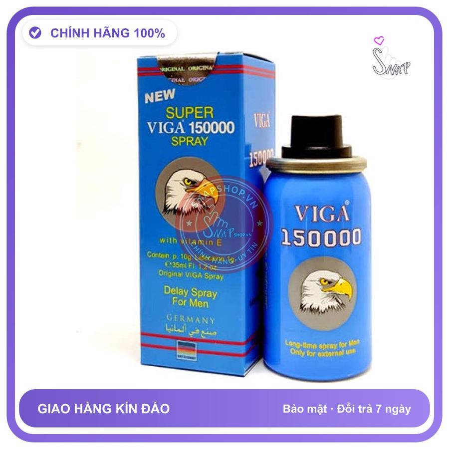 Chai Xịt Đức Viga 150000 - Kéo Dài Thời Gian - 45ml chính hãng - thấm nhanh không nhờn rít, dùng trước khi quan hệ, nhỏ gọn dễ mang theo - giao hàng che tên kín đáo