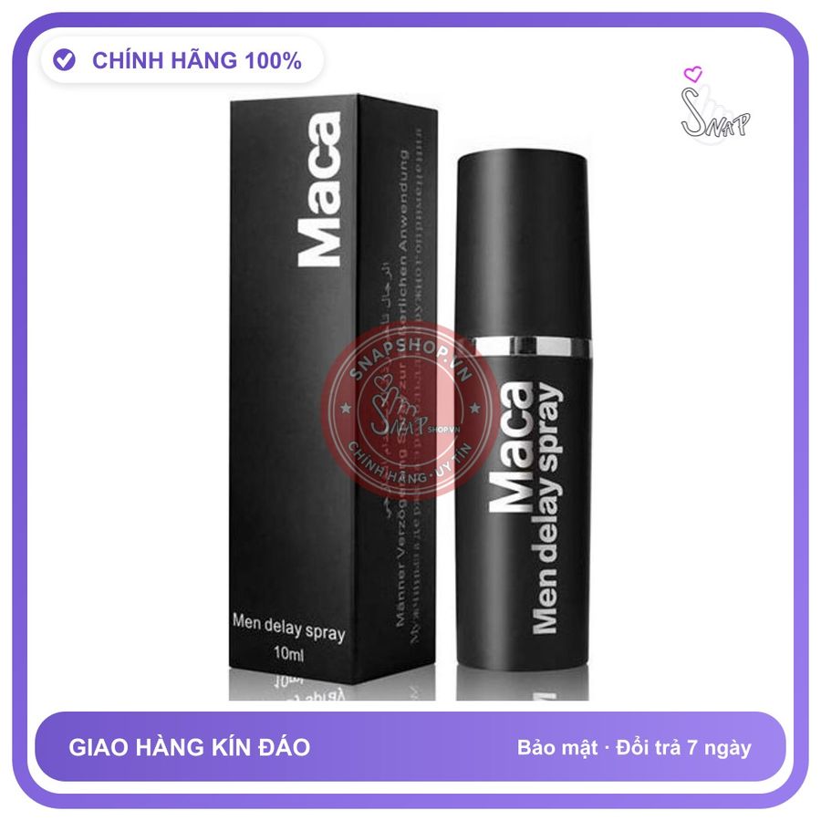 Chai Xịt USA Maca - Kéo Dài Thời Gian - 10ml chính hãng - chiết xuất thảo dược, thấm nhanh không nhờn rít, dùng trước khi quan hệ - giao hàng che tên kín đáo