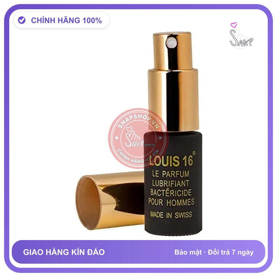 Chai Xịt Thụy Điển Louis 16 - Kéo Dài 10ml chính hãng - kéo dài thời gian, thấm nhanh không nhờn rít, dùng trước khi quan hệ - giao hàng che tên kín đáo