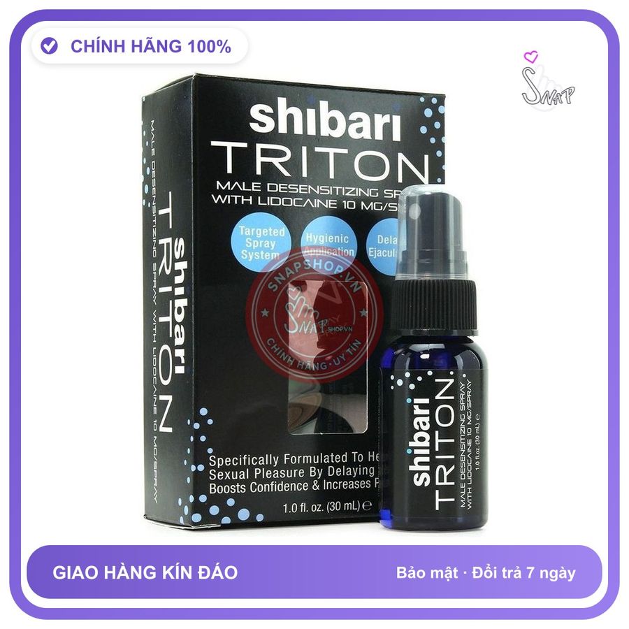 Chai Xịt USA Shibari Triton Spray - Kéo Dài 30ml chính hãng - kéo dài thời gian, thấm nhanh không nhờn rít, dùng trước khi quan hệ - giao hàng che tên kín đáo