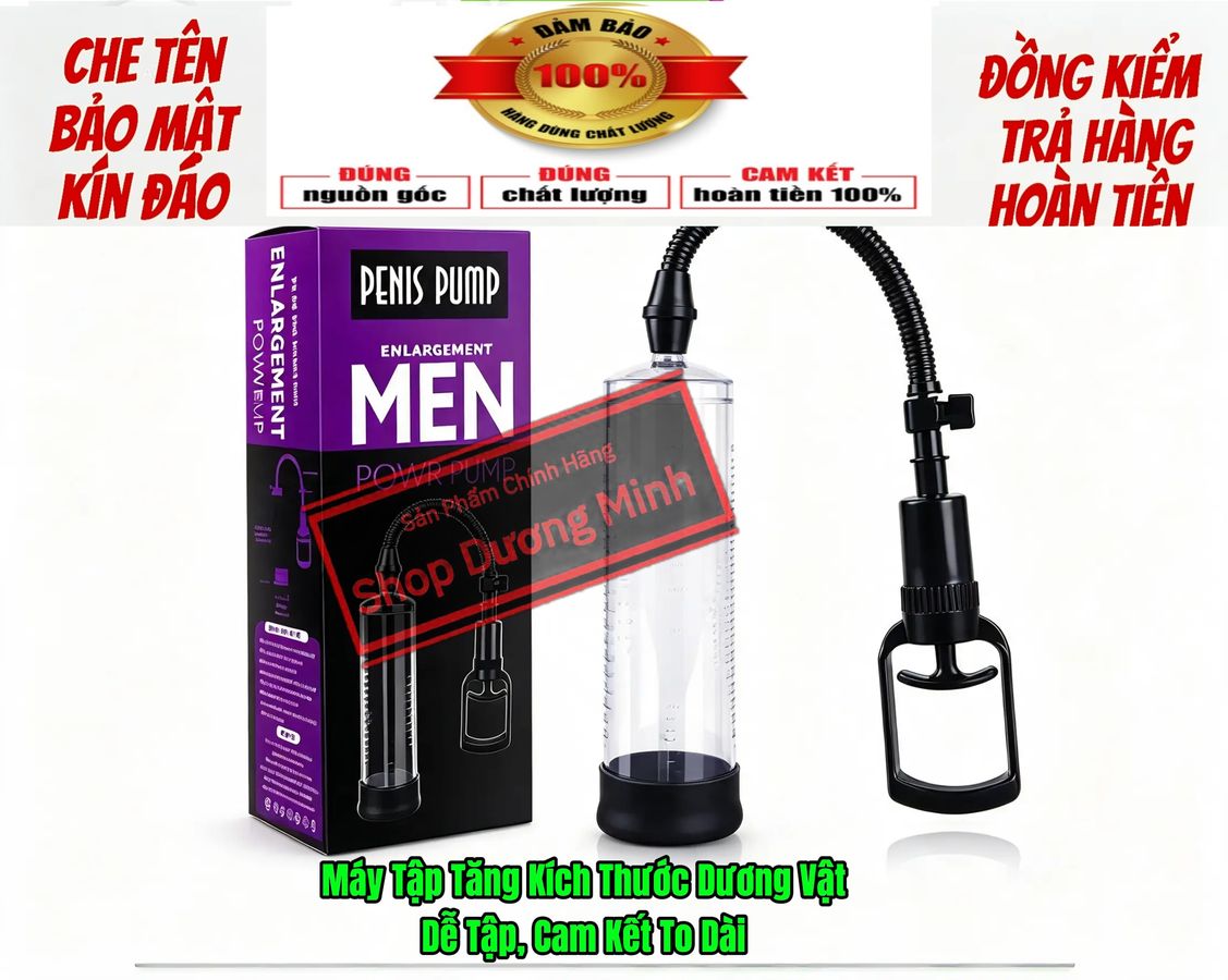 ( Hàng Công Ty) Máy Tập Tăng Kích Thước Dương Vật, Dễ Tập, Cam Kết To Dài 