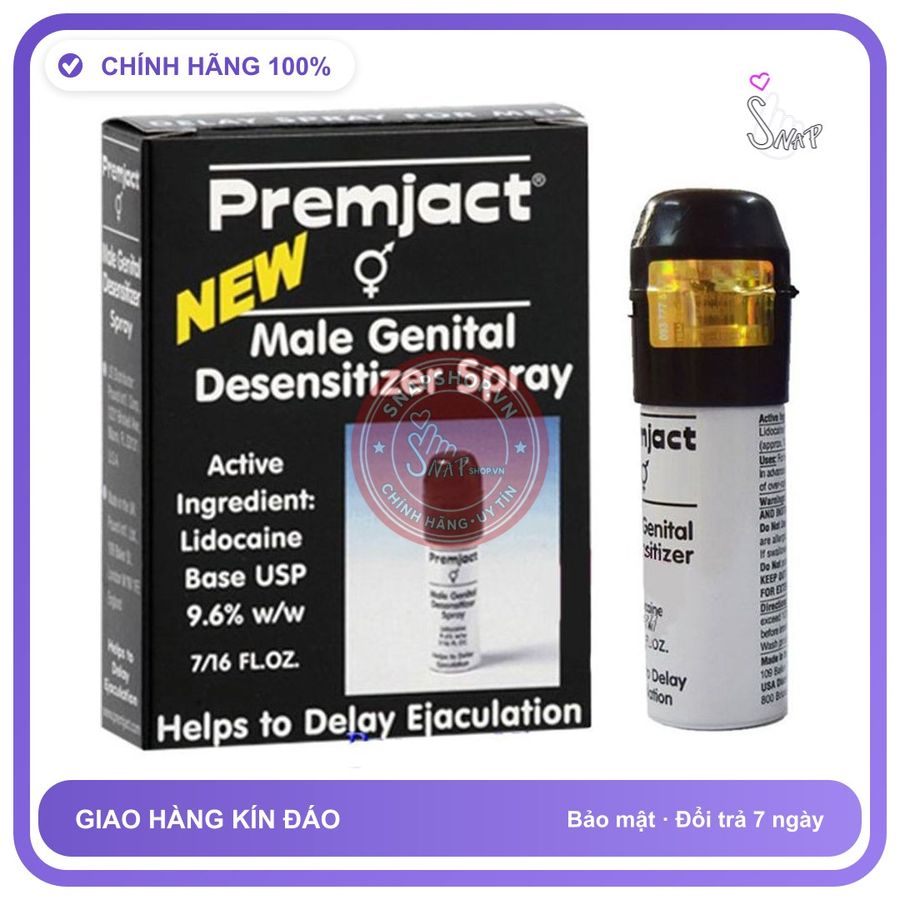 Chai Xịt Anh Premjact - Kéo Dài Thời Gian - 15ml chính hãng - thấm nhanh không nhờn rít, dùng trước khi quan hệ, nhỏ gọn dễ mang theo - giao hàng che tên kín đáo