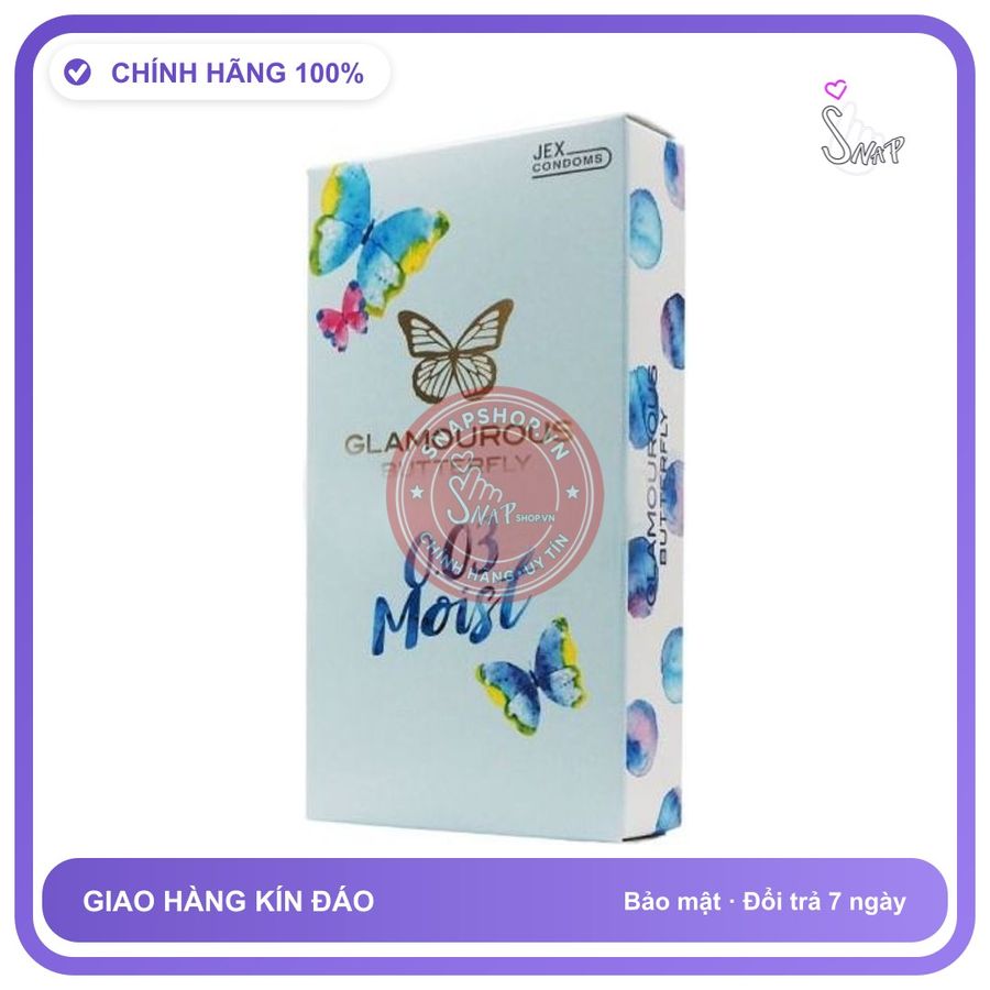 Bao Cao Su Không Mùi Cao Cấp Jex Glamourous chính hãng - siêu mỏng 0.03mm, siêu mỏng, hộp 10 cái - giao hàng che tên kín đáo