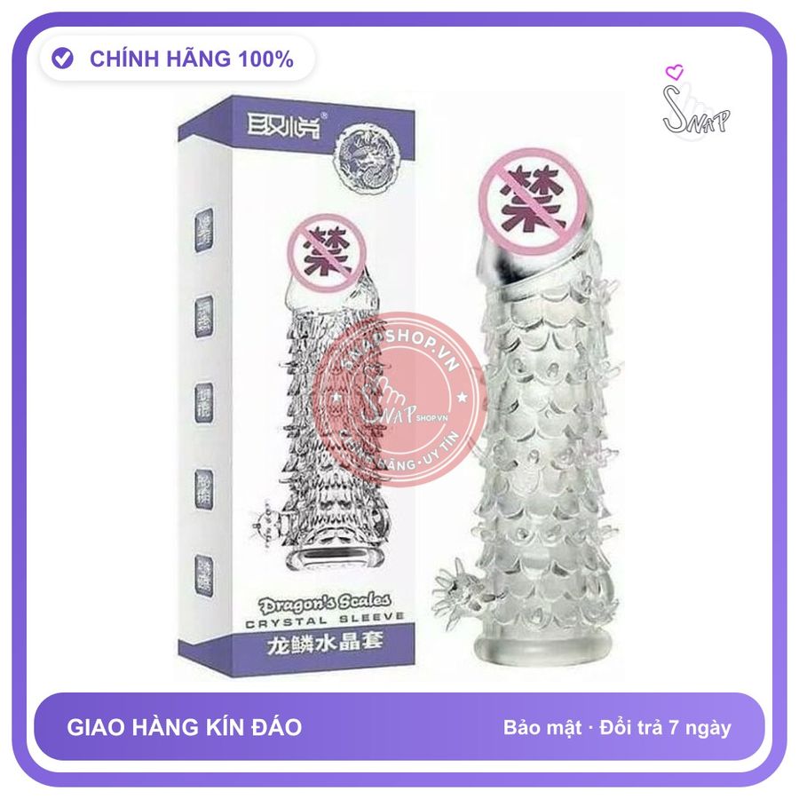 Bao Cao Su Aichao Đôn Dên Vẩy Cá Siêu chính hãng - hỗ trợ kéo dài, ôm sát cảm giác thật, chất liệu latex an toàn - giao hàng che tên kín đáo