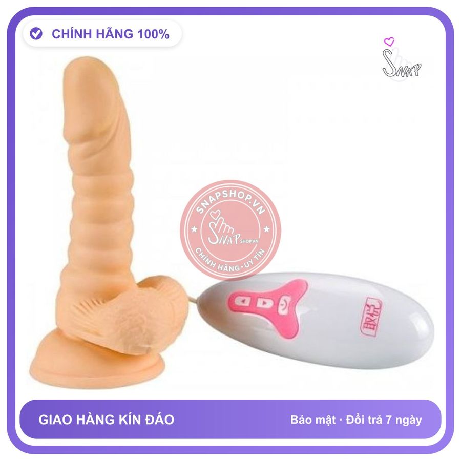 Dương Vật Giả Hít Tường Siêu Rung Ngoáy Inferno chính hãng - 5 chế độ rung, đế hít tường, silicone mềm mại - giao hàng che tên kín đáo