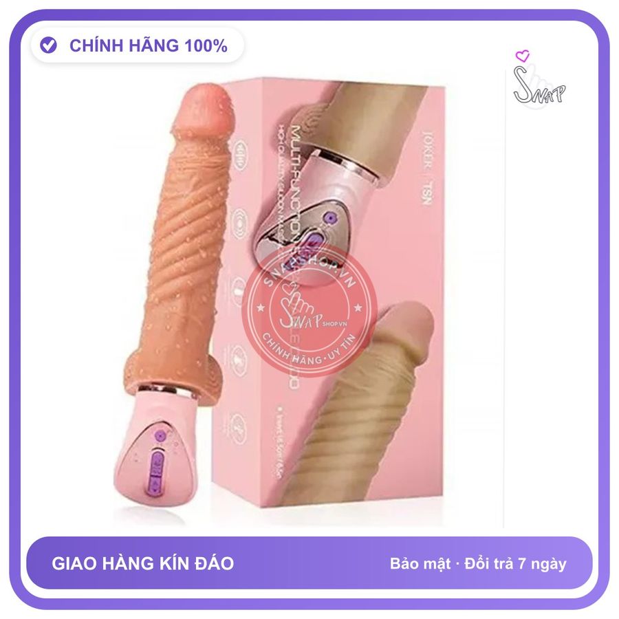 Dương Vật Giả Dildo Penis Joker TSN Getar Cảm chính hãng - 7 chế độ rung, sạc USB, rung nhấp chuyển động đẩy tới và lui tự động - giao hàng che tên kín đáo