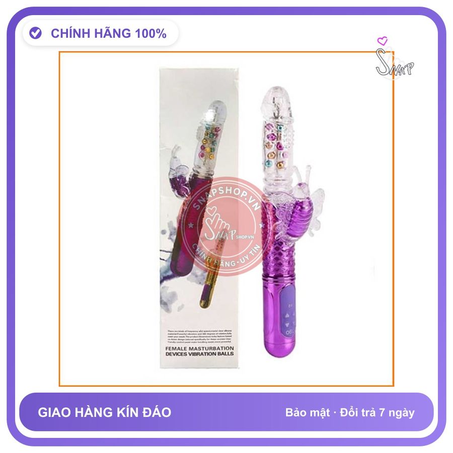 Dương Vật Giả LIBO Rung Xoay Thụt Cực Mạnh chính hãng - sạc usb, rung nhấp chuyển động đẩy tới và lui tự động, chất liệu an toàn cho da - giao hàng che tên kín đáo