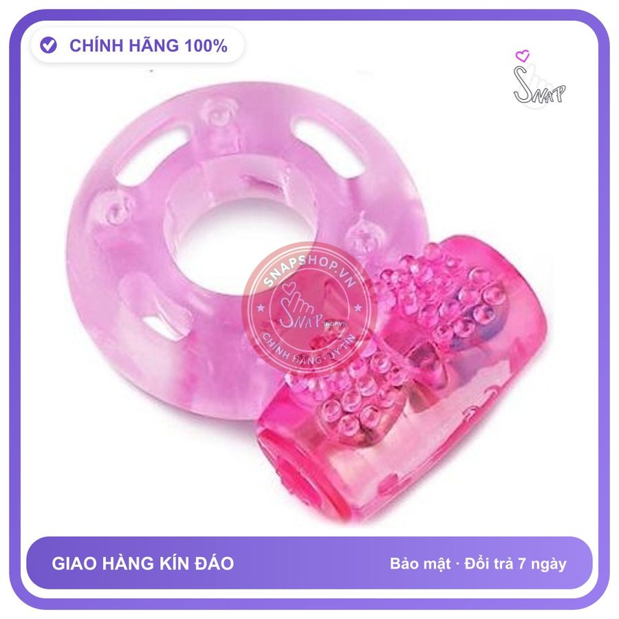 Vòng Rung Đeo Dương Vật Silicone chính hãng - silicone mềm mại, chất liệu an toàn cho da, dễ vệ sinh - giao hàng che tên kín đáo